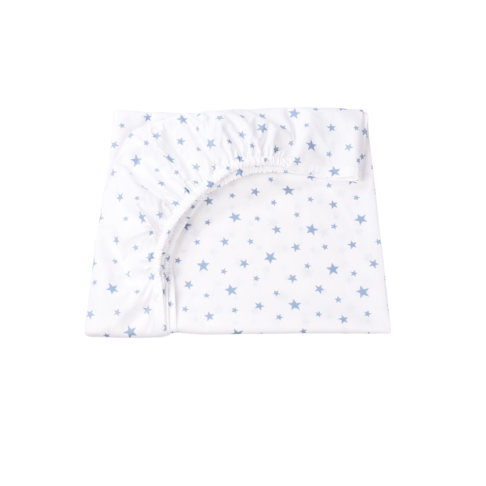 Cearsaf bumbac 100% model stelute mici bleu 120x60 cm [1]