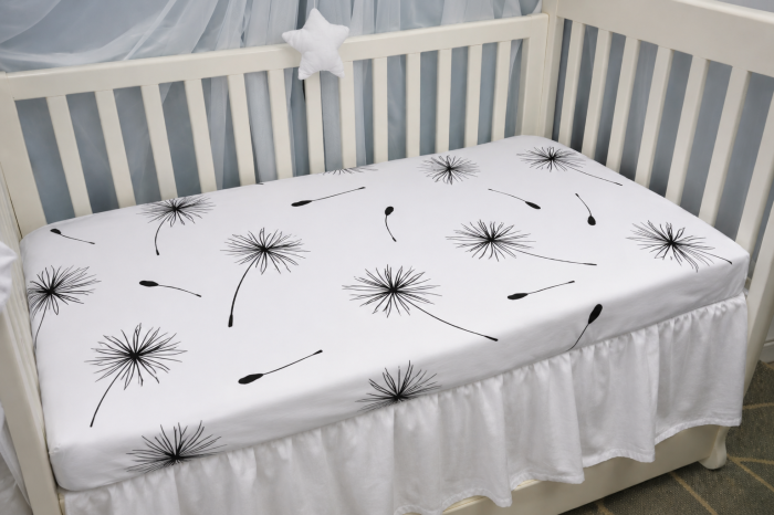 Cearșaf bumbac 100%, model păpădii, 120x60 cm [2]