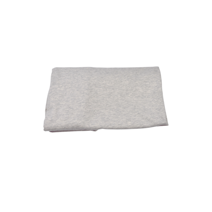 Cearsaf bumbac organic elastic culoare gri patut 120x60 cm [2]