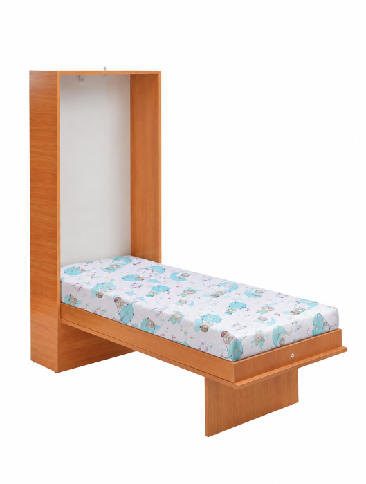Cearsaf bumbac 100%, pătuț incastrabil grădinită 140x60 cm, model ursuleți în balon [3]