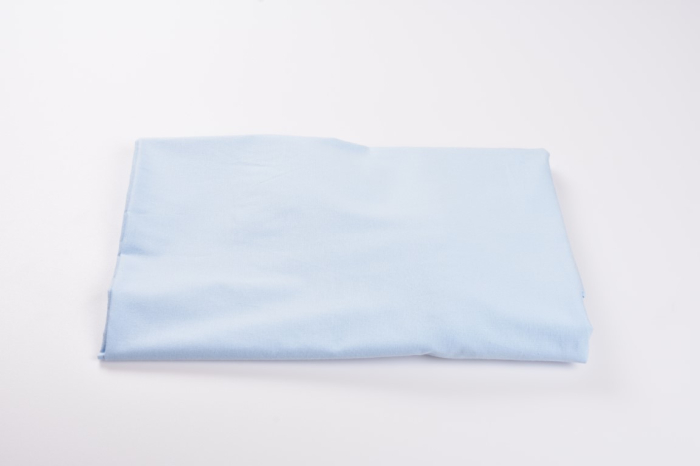 Cearsaf patut stivuibil gradinita sau cresa bumbac standard culoare bleu [1]
