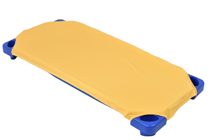 Cearsaf patut stivuibil gradinita sau cresa bumbac standard culoare galben [1]