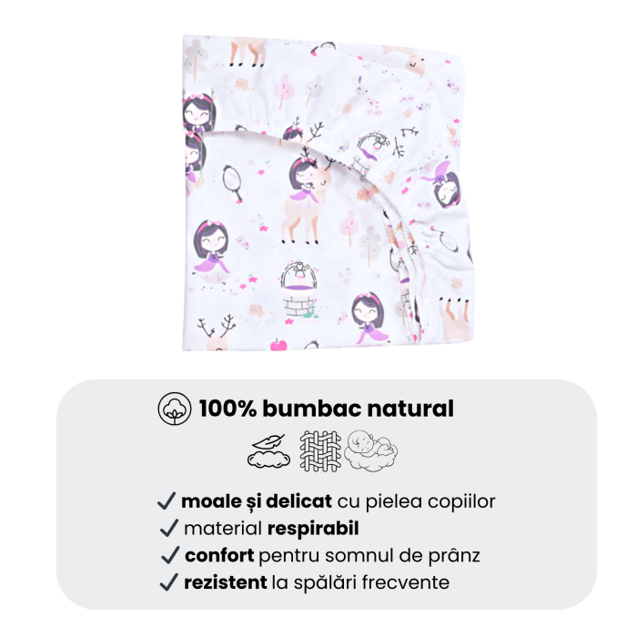 Cearsaf patut stivuibil gradinita sau cresa model fetite [7]