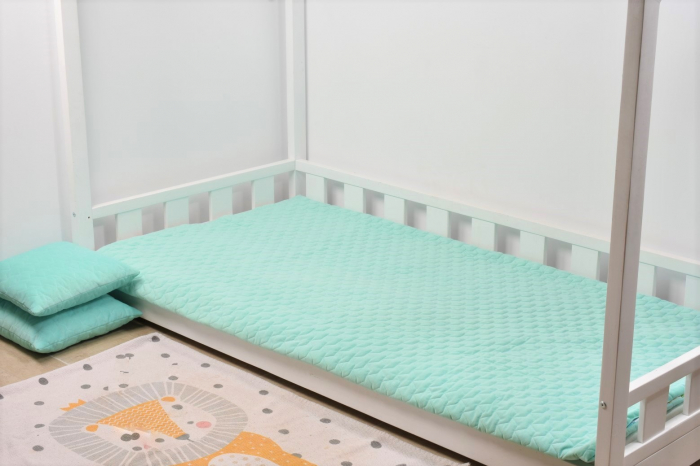 Cuvertura minky Velvet verde menta [3]