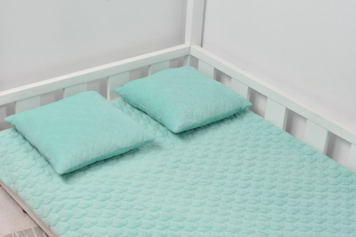 Cuvertura minky Velvet verde menta [4]