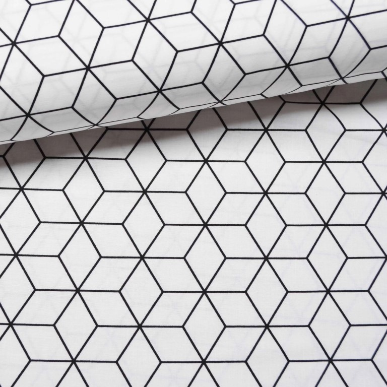 Lenjerie 2 piese cosulet si landou model forme geometrice si plus crem [3]