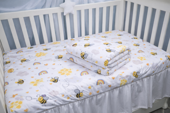 Lenjerie 2 piese pătuț creșă, 120x60 cm [2]