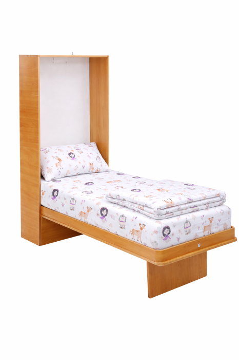 Lenjerie 2 piese pătuț incastrabil(140x60 cm) pentru grădiniță sau creșă, bumbac 100%, model Fetițe [2]