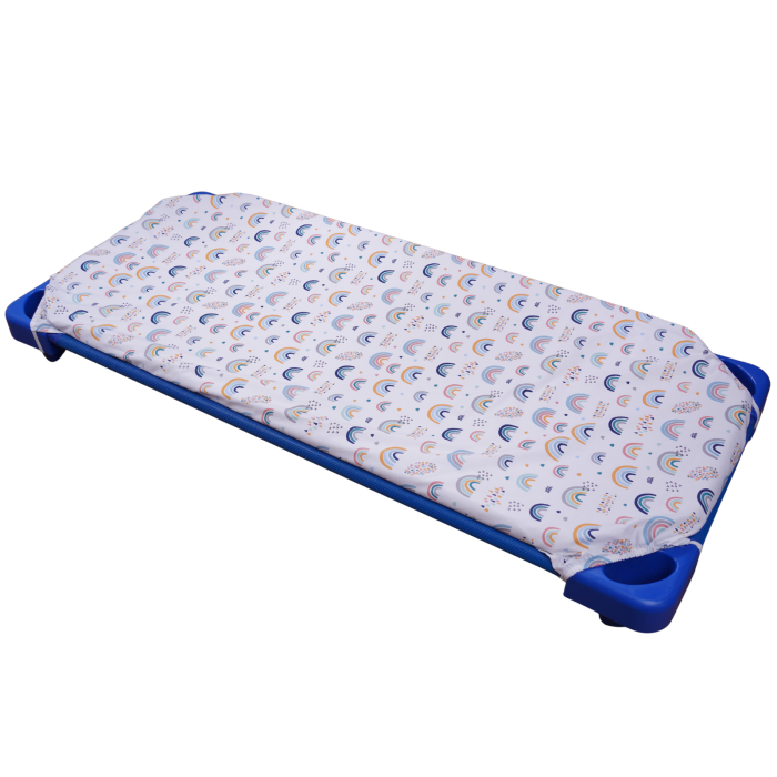 Lenjerie 2 piese pătuț stivuibil(133x58 cm) pentru grădiniță sau creșă, bumbac 100%, model Curcubee [3]