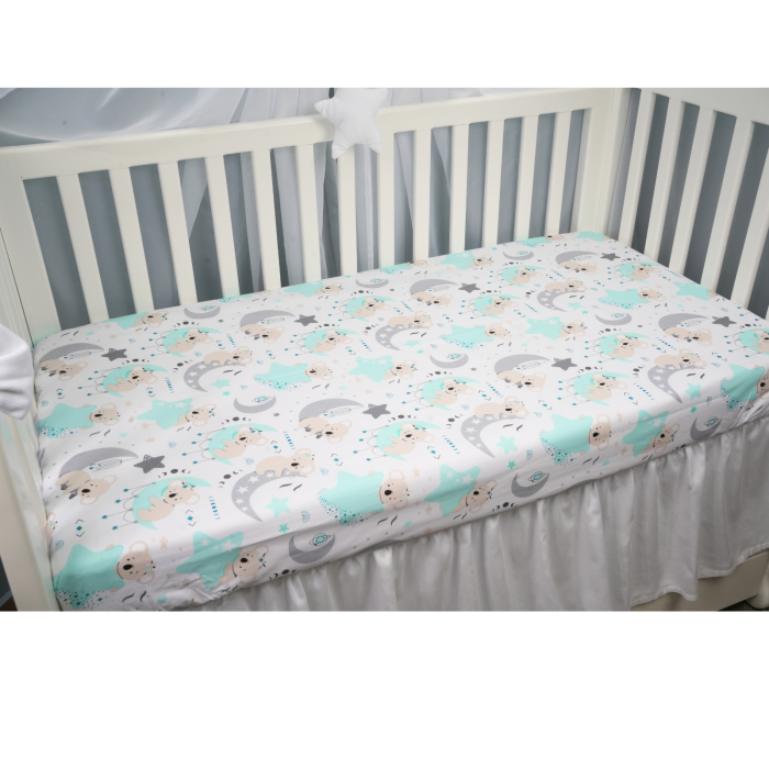 Lenjerie 3 piese bumbac 100%  model Koala patut 120x60 cm [2]