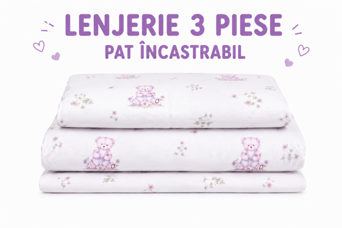 Lenjerie 3 piese patut incastrabil model iepurasi [3]