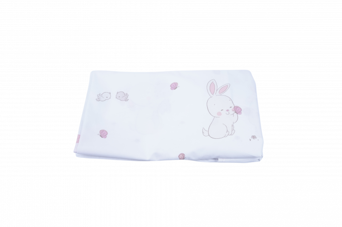 Lenjerie 3 piese bumbac 100% model iepurasi patut 120x60 cm [2]