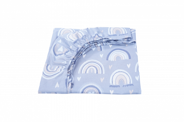 Lenjerie 5 piese patut incastrabil model curcubee blue [2]