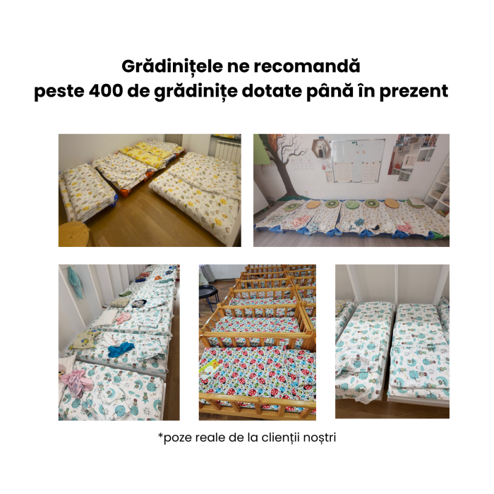 Lenjerie 5 piese patut stivuibil model norisori pe fond maro [11]