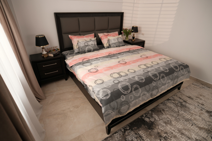 Rose Circles   - lenjerie de pat bumbac 100% personalizabila pe dimensiuni [1]