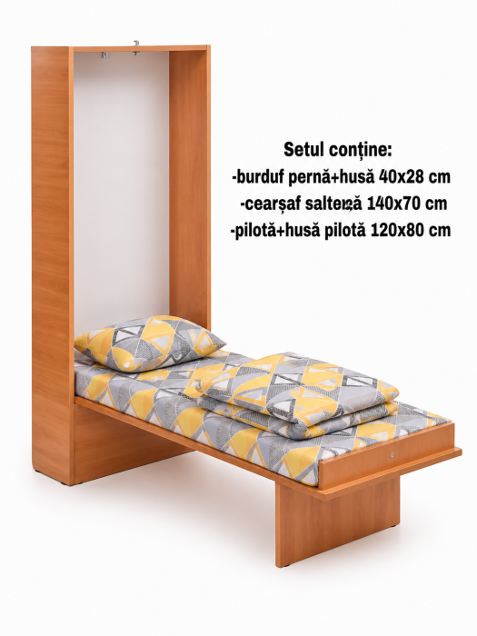 Pachet Set lenjerie 5 piese patut incastrabil forme geometrice + protectie impermeabila [3]