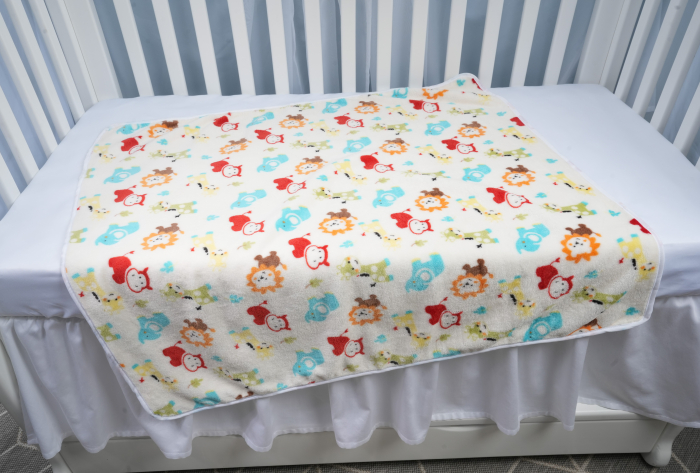Paturica Bebe 90x70 cm – Model Animalute, Moale si Calduroasa, cu Doua Fete [3]