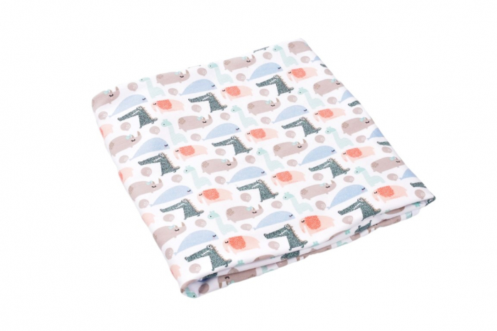 Paturica dubla bumbac organic model animalute  80x80 cm [2]