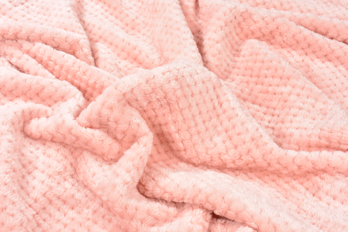 Paturica pentru copii baby fleece roz pudra 90x110 cm [3]