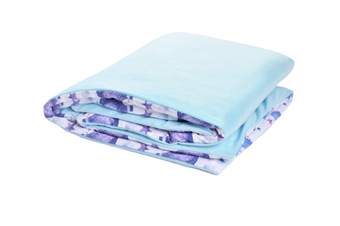 Paturica soft minky cu bumbac model baloane [2]