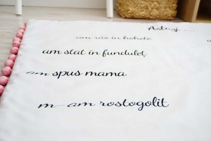 Paturica aniversara "Momente speciale" cu minky gri [5]