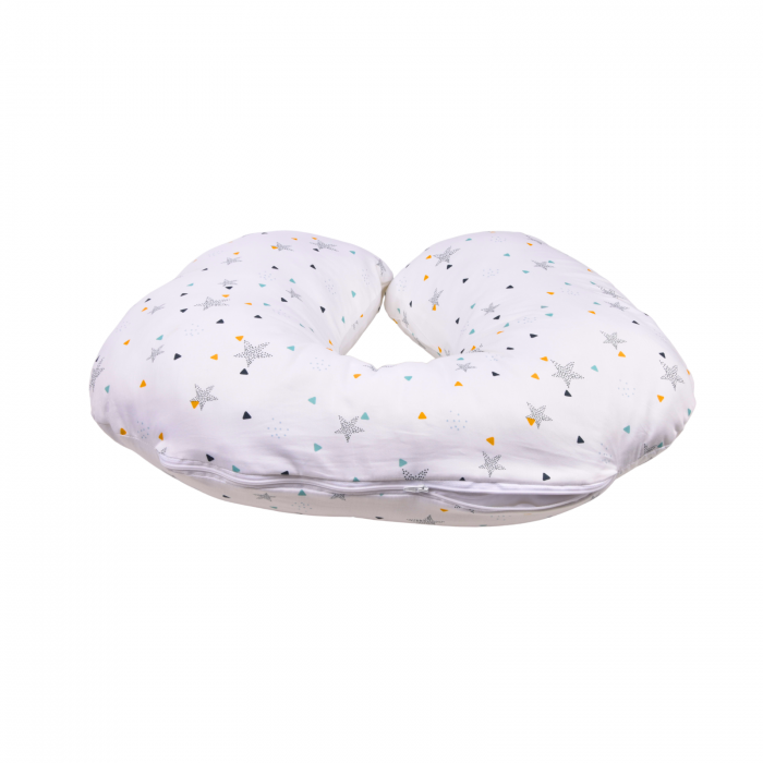 Perna alaptare "Mami&bebe" bumbac 100% premium model stelute colorate 60x45 cm [3]