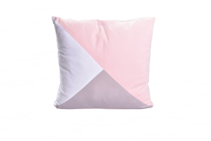 Pernuta Velvet soft roz/gri/alb [1]