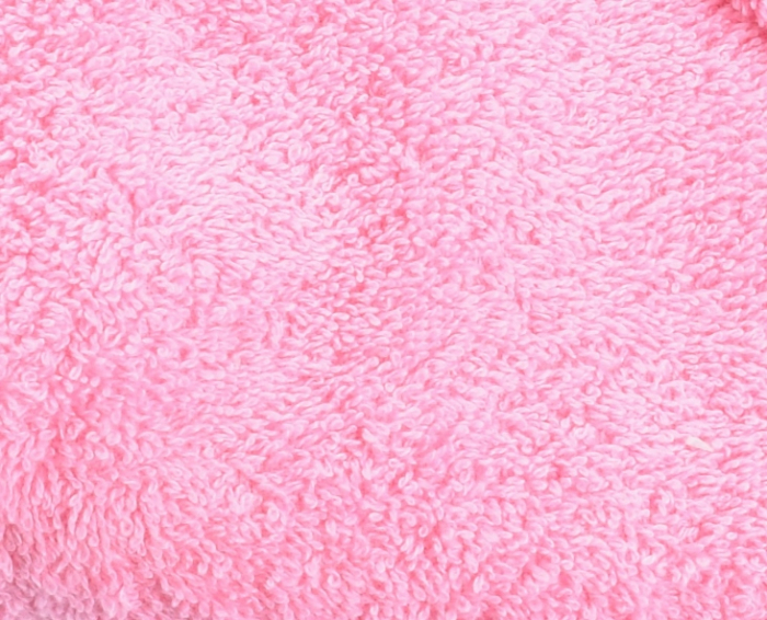 Poncho copii frotir bumbac 100% roz cu gluga alba  2-8 ani [2]