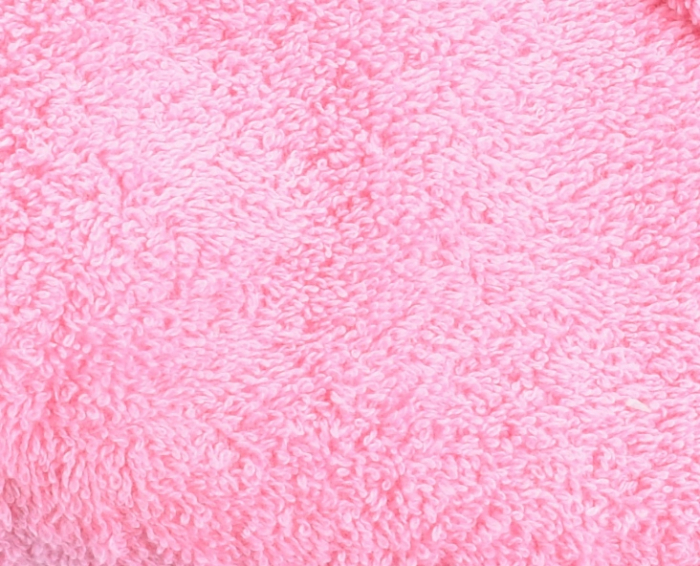 Prosop bumbac frotir 100%, culoare roz, 100x100 cm, cu capison [2]
