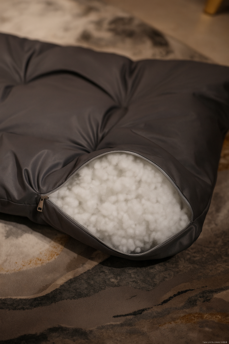 Saltea pernă impermeabilă, matlasată, pentru căței și pisici, talie medie si mică, pentru interior și exterior, 100x65 cm [5]