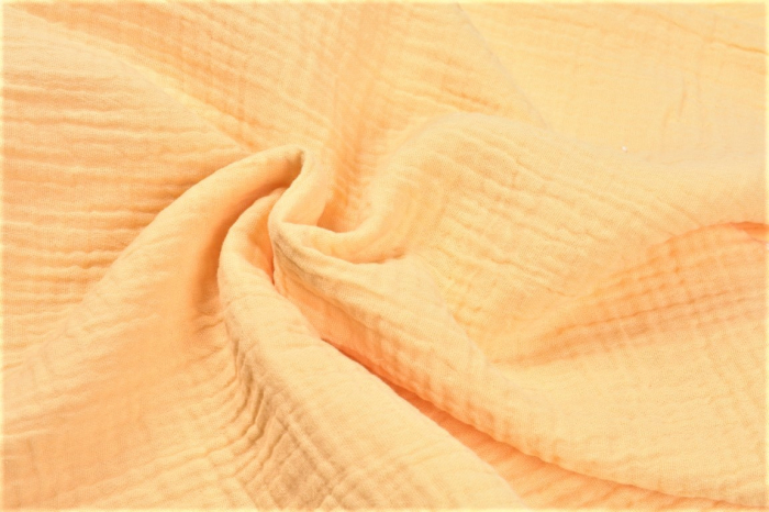Set 2 museline din bumbac organic 100% beige si galben,  80x80 cm [3]