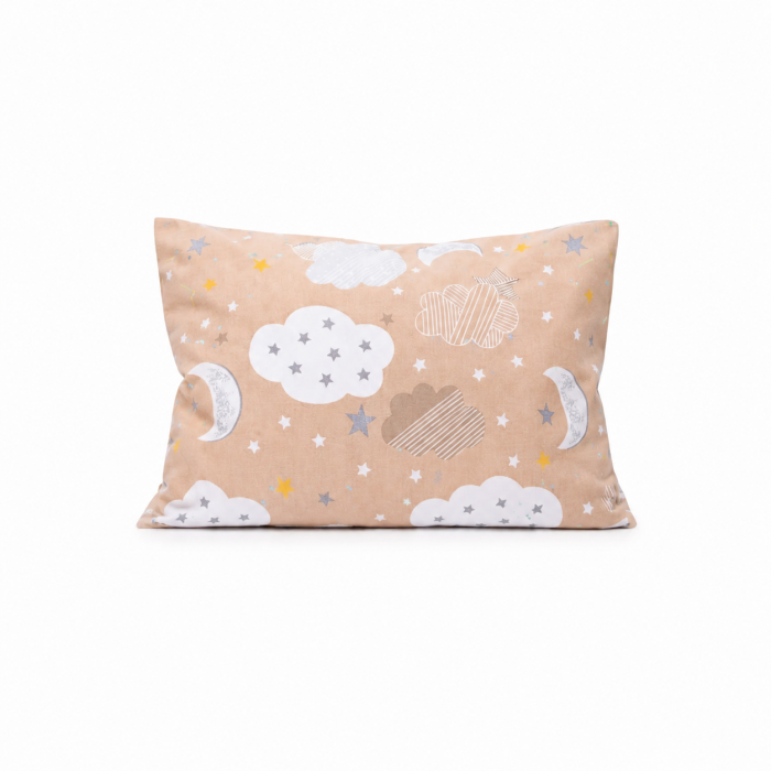 Set 3 huse pernuță 40x28 cm, bumbac 100%, grădiniță sau creșă, copii–Model Norișori maro, Căprioare și Albinuțe-buburuze [3]