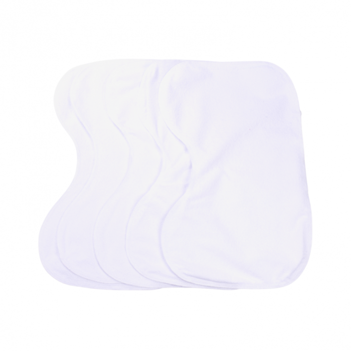 Set 3 protectii antiregurgitare impermeabile albe [1]