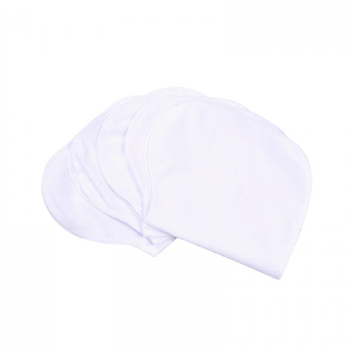 Set 5 protectii antiregurgitare impermeabile albe [2]