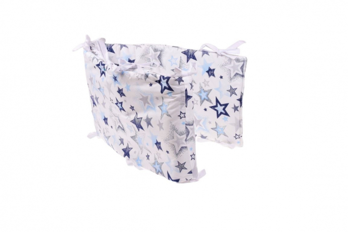 Set complet 2 aparatori bumbac model stelute patut 120x60 cm [3]