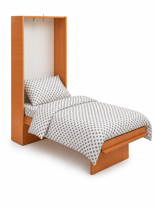 Set complet Lenjerie 5 piese patut incastrabil rabatabil bumbac 100% model bulinute gri [3]