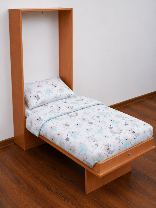 Set complet Lenjerie 5 piese patut incastrabil rabatabil bumbac 100% ursulet Koala [3]