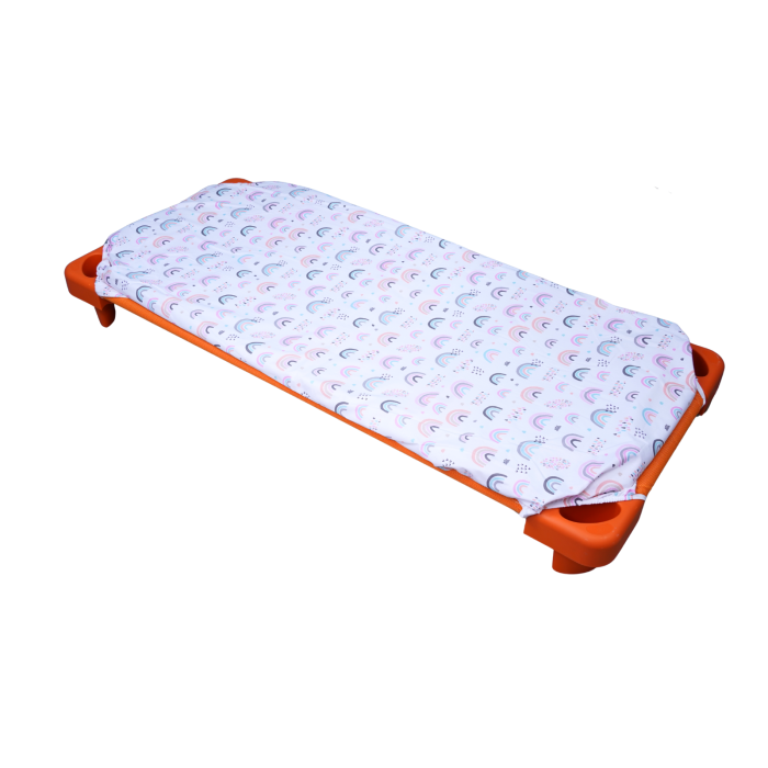 Set complet Lenjerie 5 piese patut stivuibil bumbac 100%  model curcubee roz [2]