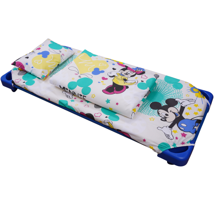 Set complet Lenjerie 5 piese patut stivuibil bumbac 100%  model Mickey - editie limitata [5]