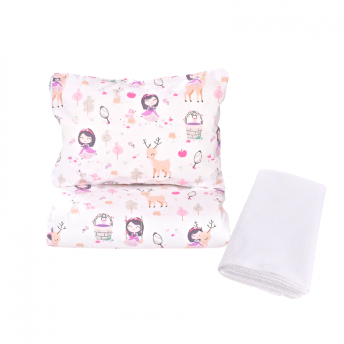 Set lenjerie 3 piese patut stivuibil gradinita, model fetite [2]