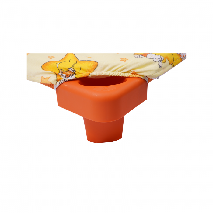 Set universal lenjerie 2 piese bumbac 100% standard, model ursuleti pe fond galben [3]