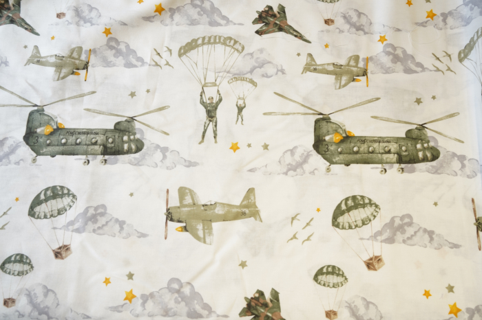 Set saculet si prosopel gradinita, model avioane si plus gri [2]