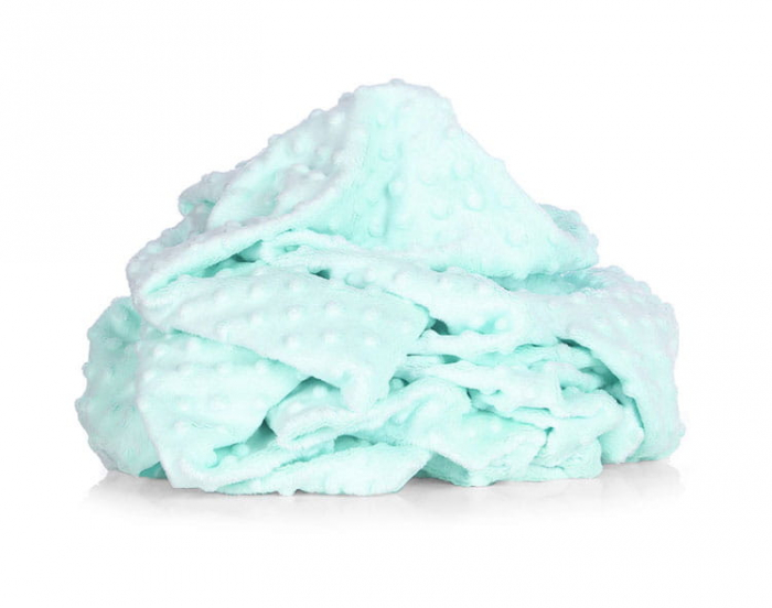 Set saculet si prosopel gradinita model curcubee  si plus minky verde menta [3]