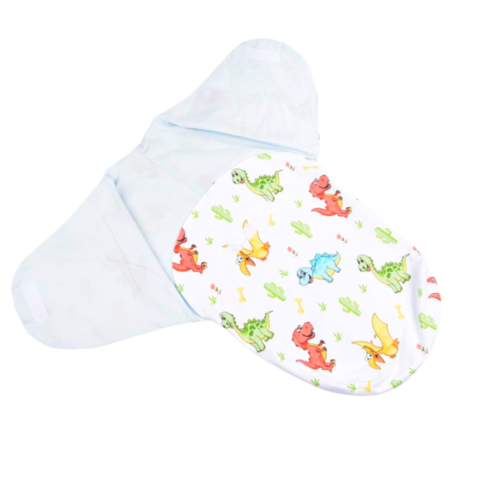 Sistem de infasat bumbac 100% model Dinozauri 0-3 luni [2]