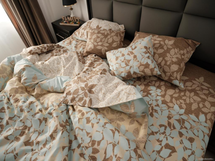 Soft Leaves - lenjerie de pat bumbac 100% personalizabila pe dimensiuni [3]