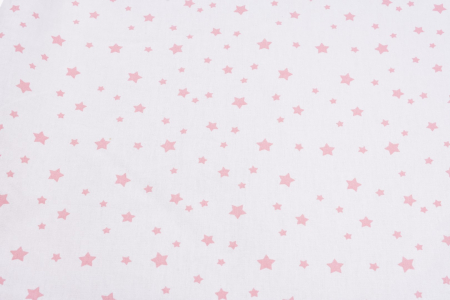 Aparatoare bumbac 100% 180x33 cm, model stelute mici roz, pentru patut de  120x60 cm [1]