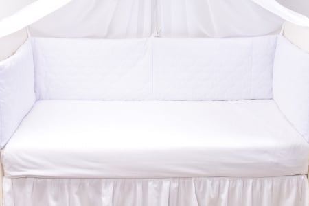 Aparatori groase Velvet matlasat alb [1]