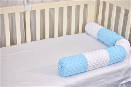 Aparatori tip rulou minky alb/bleu [1]