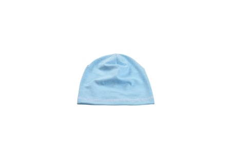 Back to school - Caciulita bumbac organic bleu marime 0-3 luni