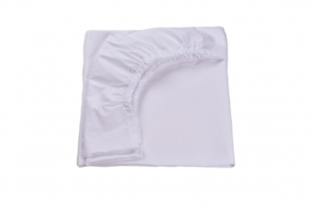 Cearsaf bumbac 100% alb pat 90x200 cm [1]